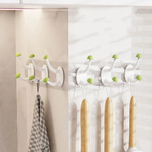 Multifunctional No Drill Six Link Clothes Hook