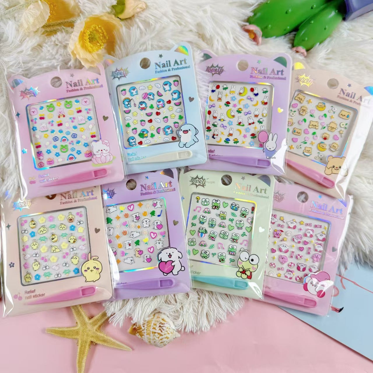 3D Nail Decoration Stickers Children's