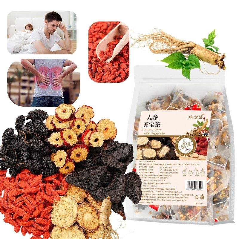 Blended Five Treasure Ginseng Flavor Tea For Men&woman