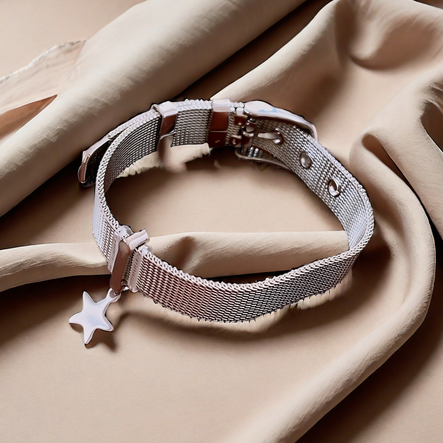 Y2K Star Pendant Adjustable Bracelet