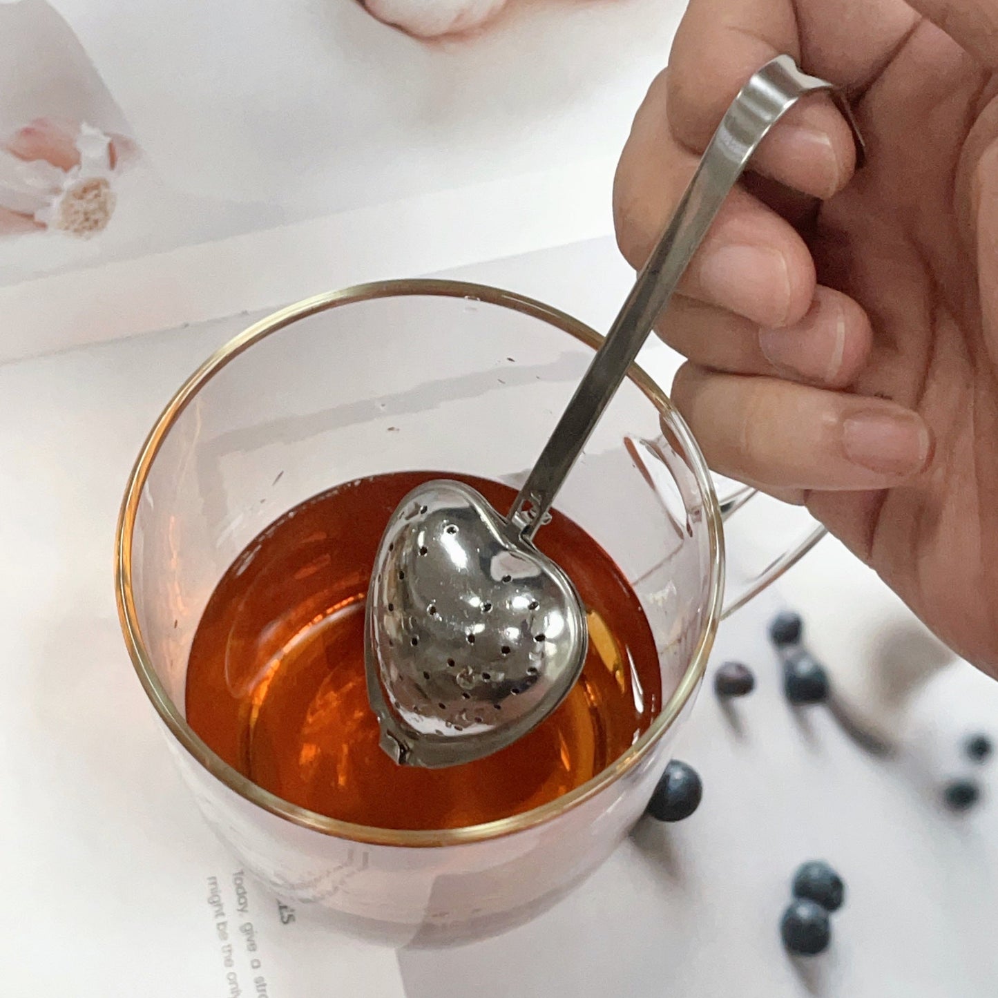 Heart-Shaped Tea Infuser Spoon