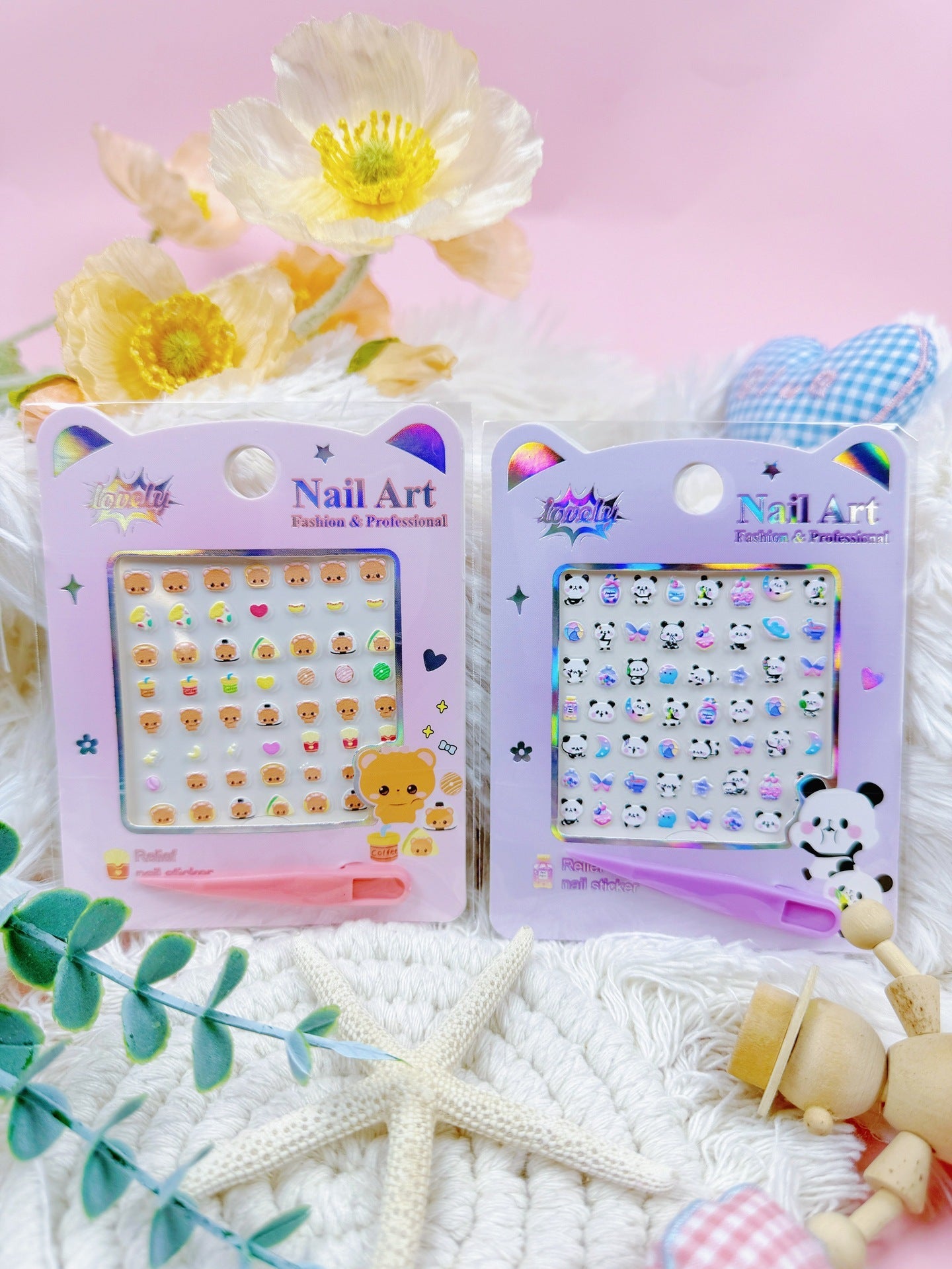 3D Nail Decoration Stickers Children's