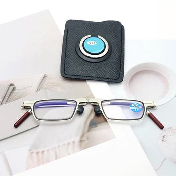 Reading Glasses with Metal Phone Holder