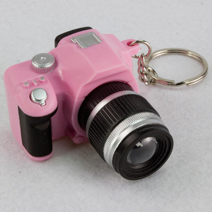 Mini SLR Camera LED Flashlight Keychain