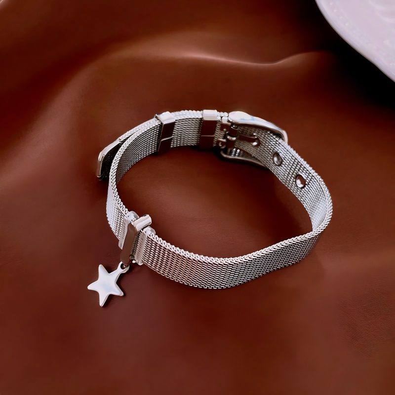 Y2K Star Pendant Adjustable Bracelet