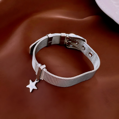 Y2K Star Pendant Adjustable Bracelet