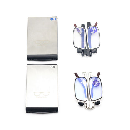 Reading Glasses with Metal Phone Holder