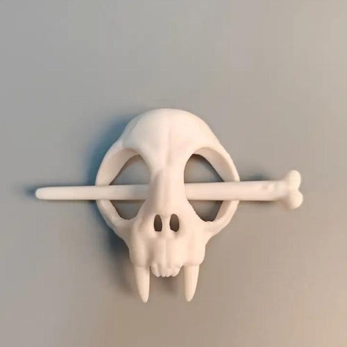 Ghost Skull Hairclip
