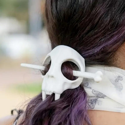 Ghost Skull Hairclip