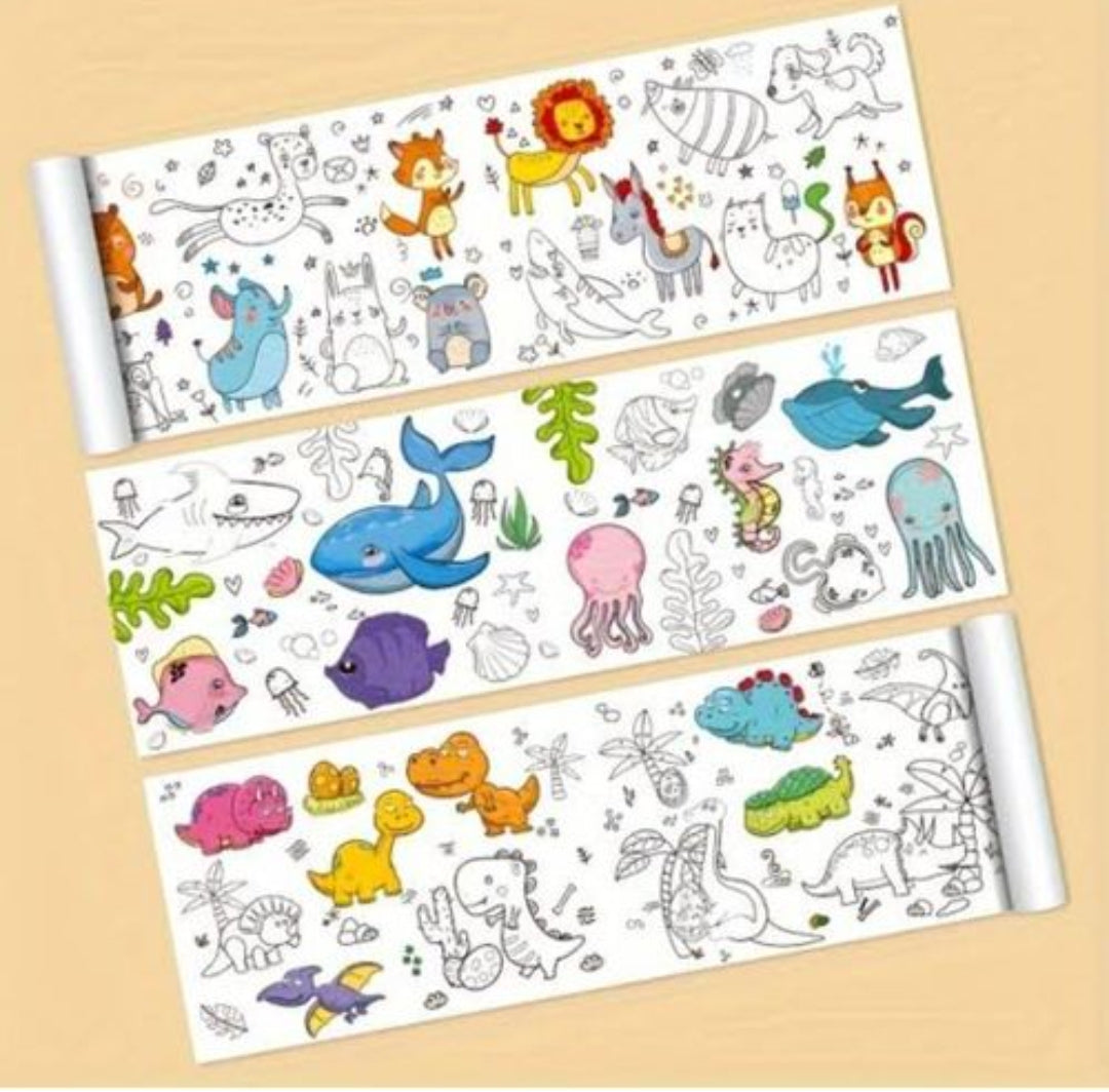 Coloring Paper Roll for Kids