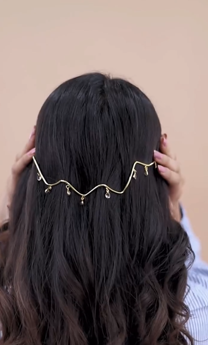 Golden Hair Vine Clip