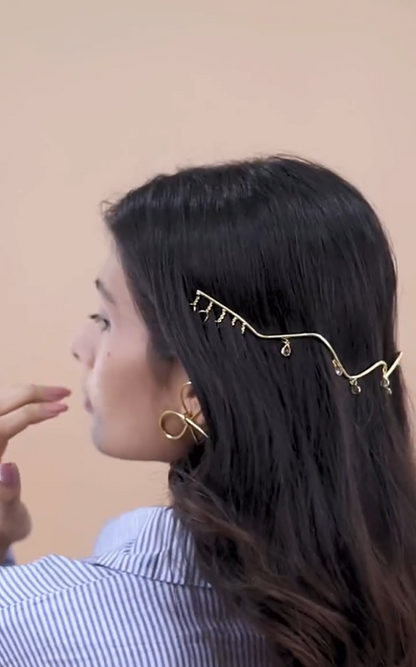 Golden Hair Vine Clip