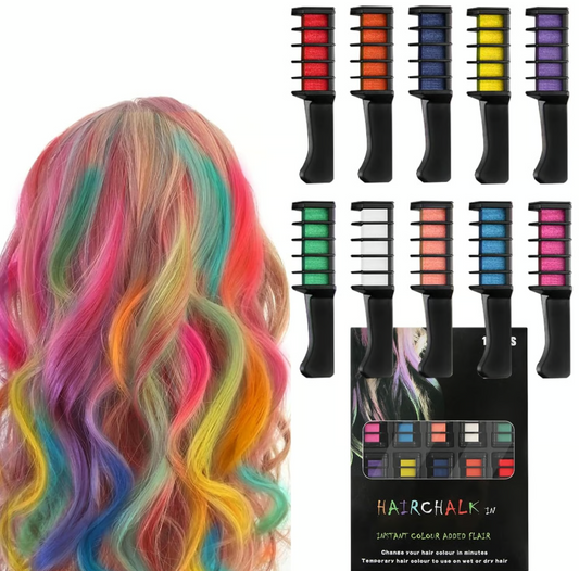 Hair Chalk Comb Temporary Hair Color Dye