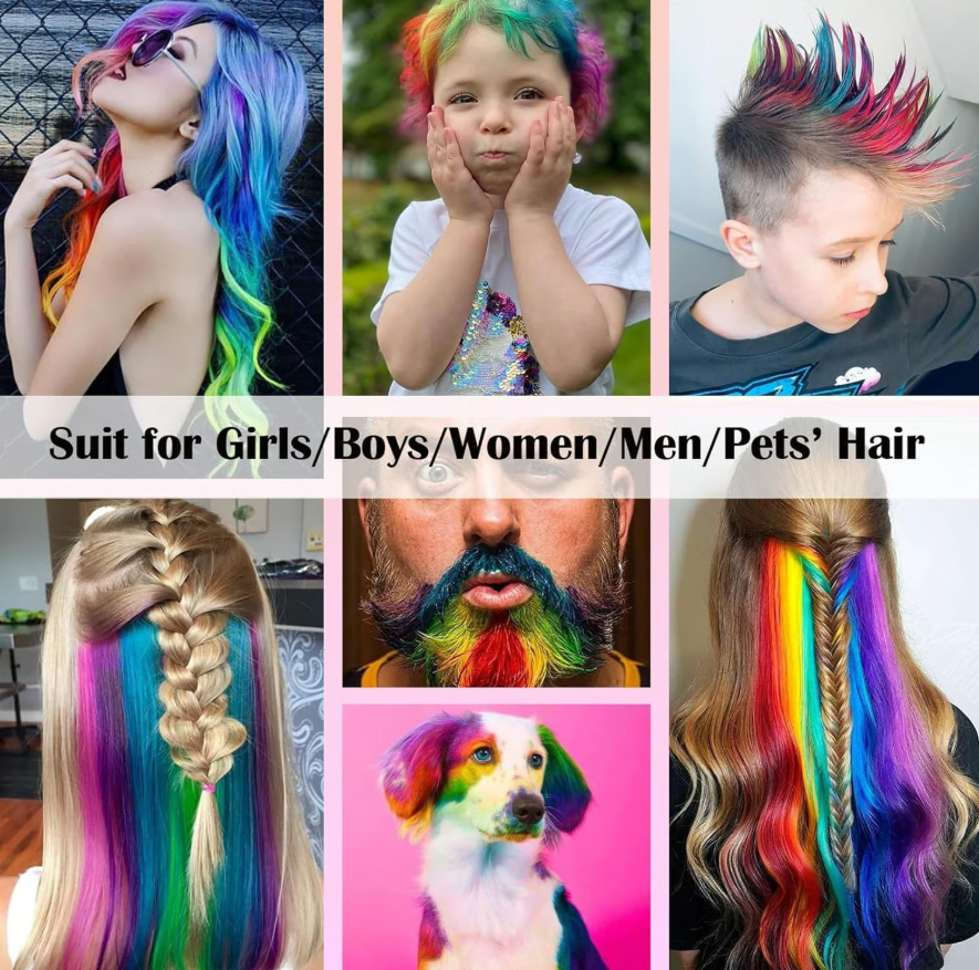 Hair Chalk Comb Temporary Hair Color Dye