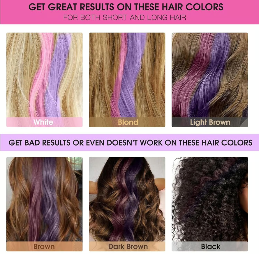 Hair Chalk Comb Temporary Hair Color Dye