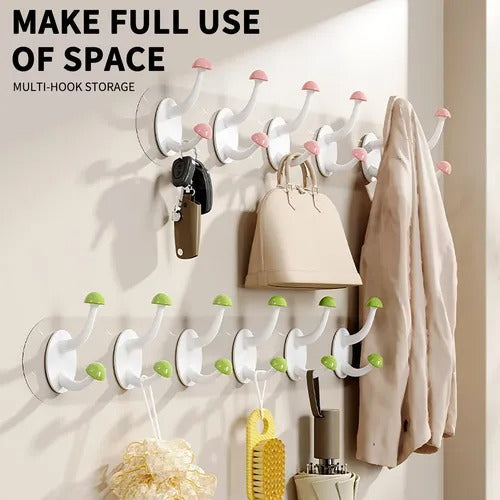 Multifunctional No Drill Six Link Clothes Hook