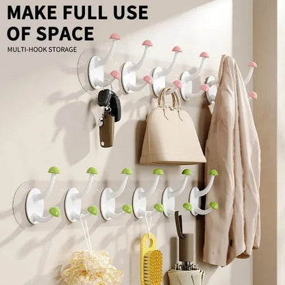 Multifunctional No Drill Six Link Clothes Hook