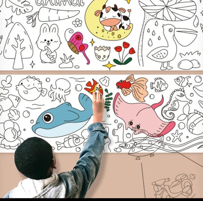 Coloring Paper Roll for Kids