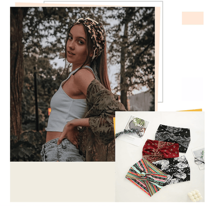 Boho Style & Paisley Print Hair Band