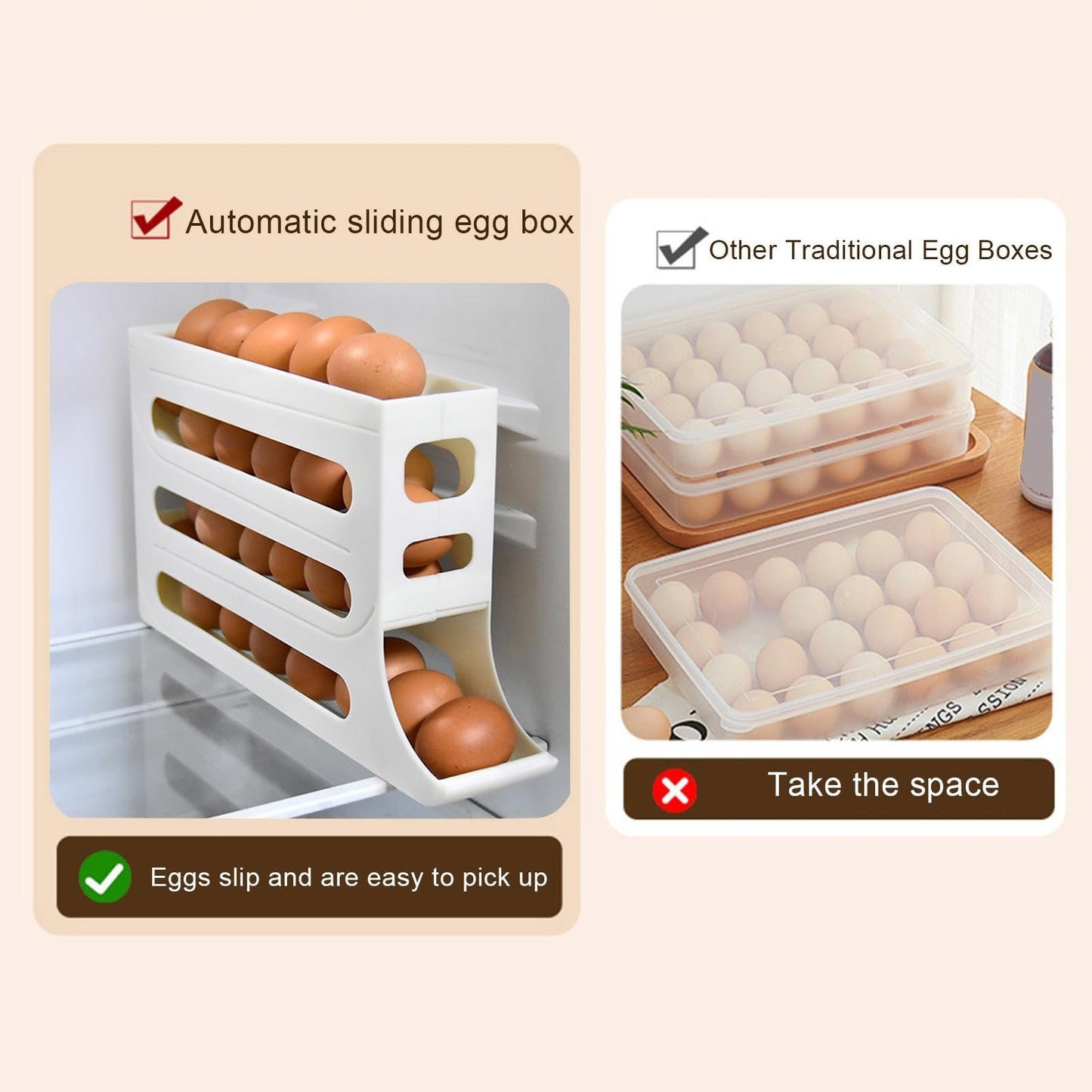 Eggs Dispenser Auto Rolling