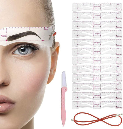 Reusable Eyebrow Stencil Shaper Kit