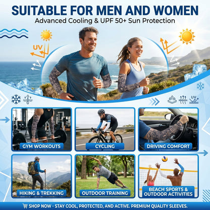 UV Protection Cooling Breathable Arm Sleeves