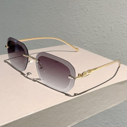 🌟 Trendy Rimless Gradient Sunglasses