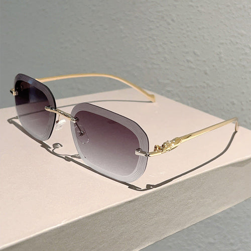 🌟 Trendy Rimless Gradient Sunglasses