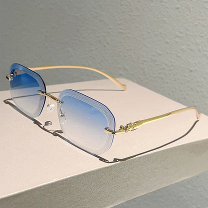🌟 Trendy Rimless Gradient Sunglasses