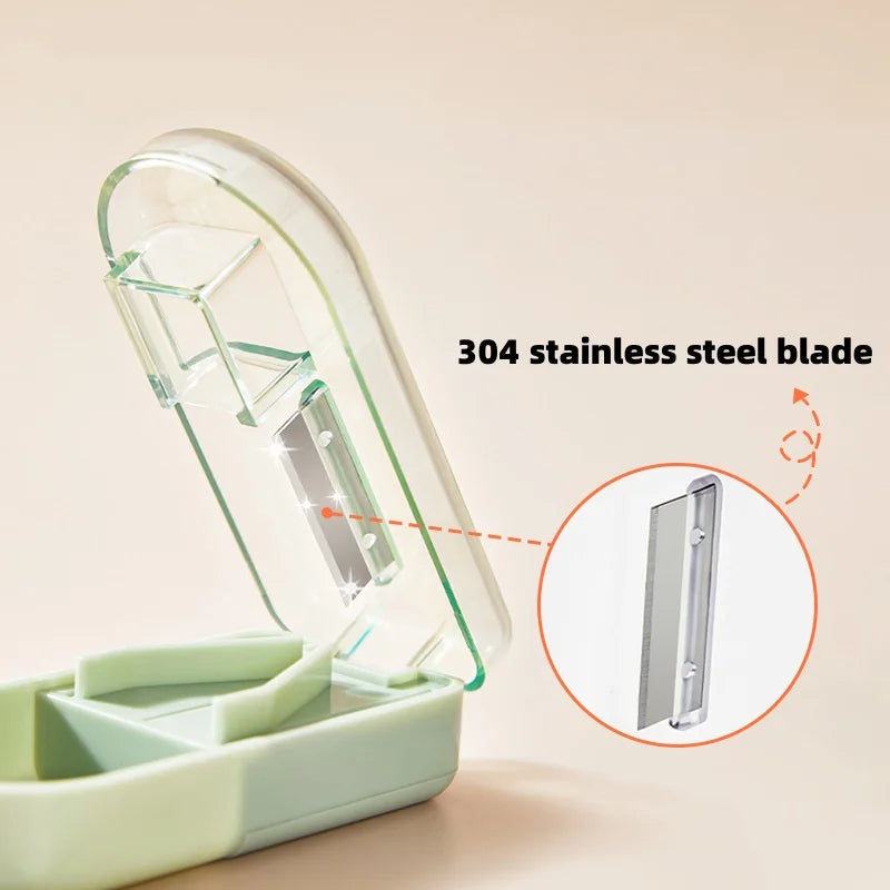 Mini Drug Tablet Medicine Dustproof Divider Organizer Crusher Pill Box