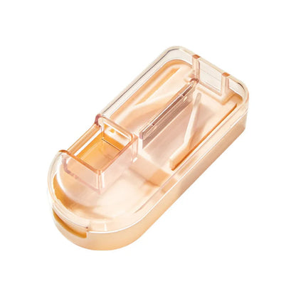 Mini Drug Tablet Medicine Dustproof Divider Organizer Crusher Pill Box