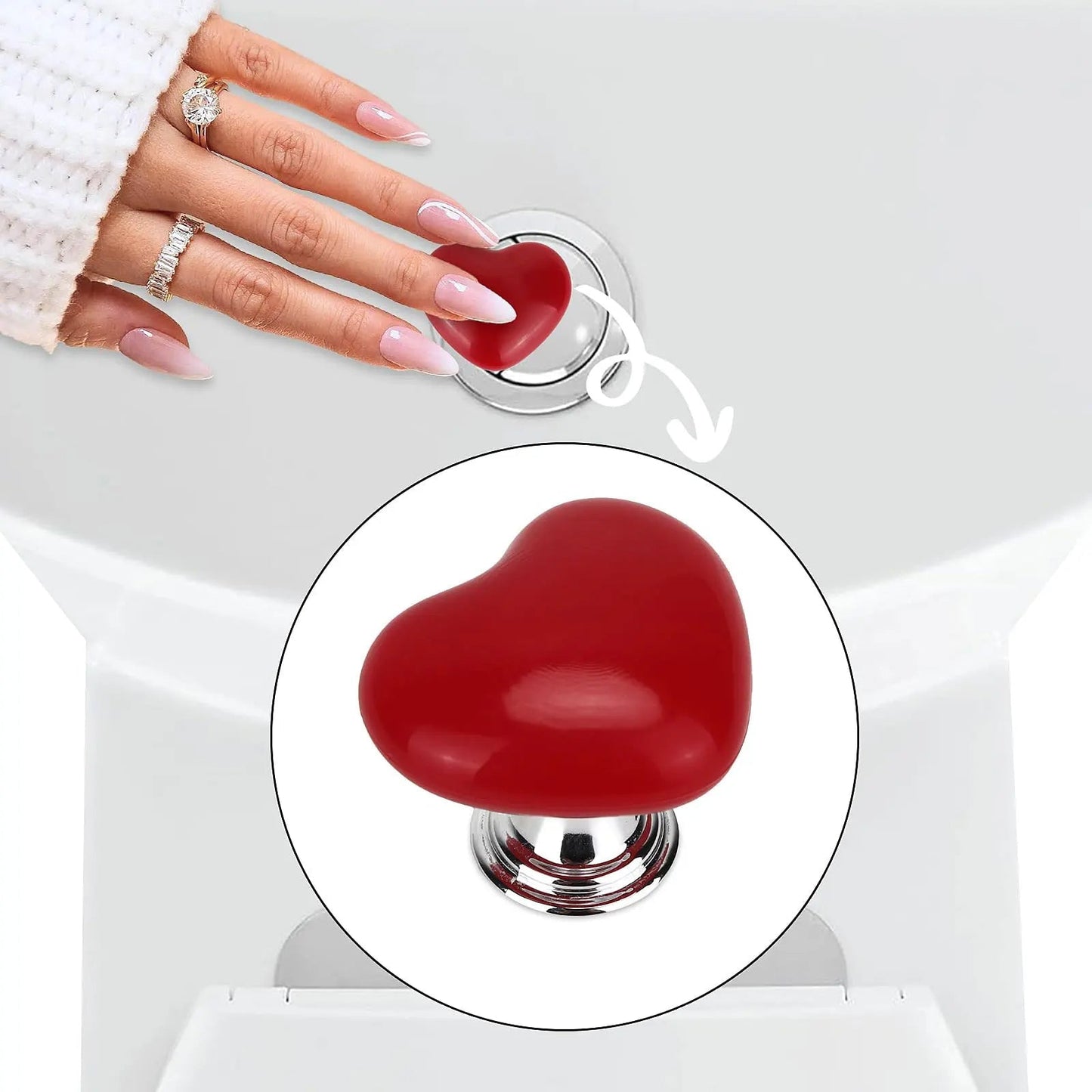 HEART SHAPED TOILET PRESS (PACK OF 3)