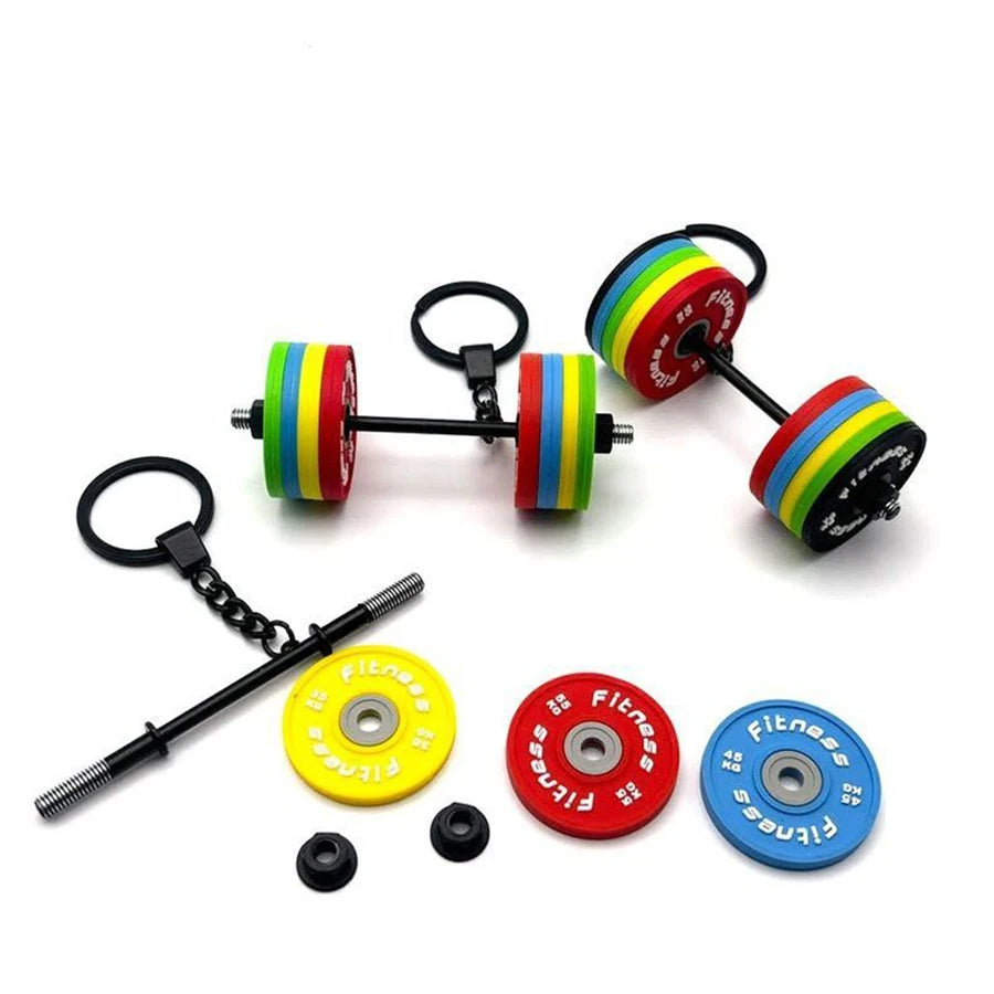 DIY Detachable Barbell Keychain