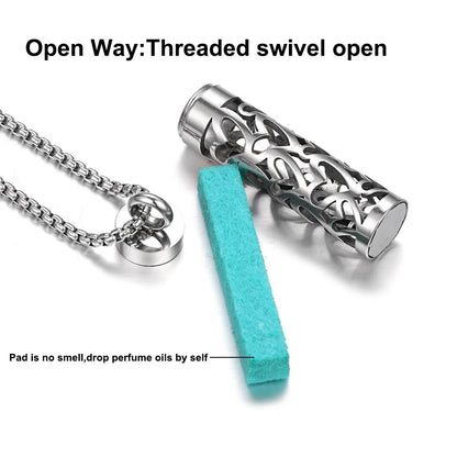 Stainless Steel Aromatherapy Necklace
