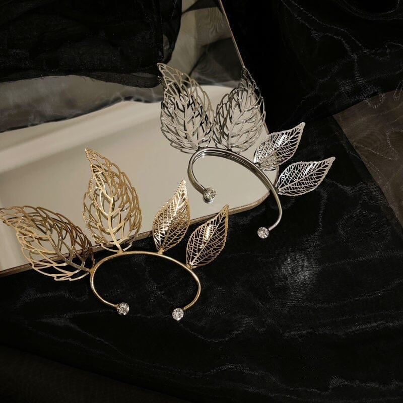 Elf Hollow Leaf Ear Cuffs