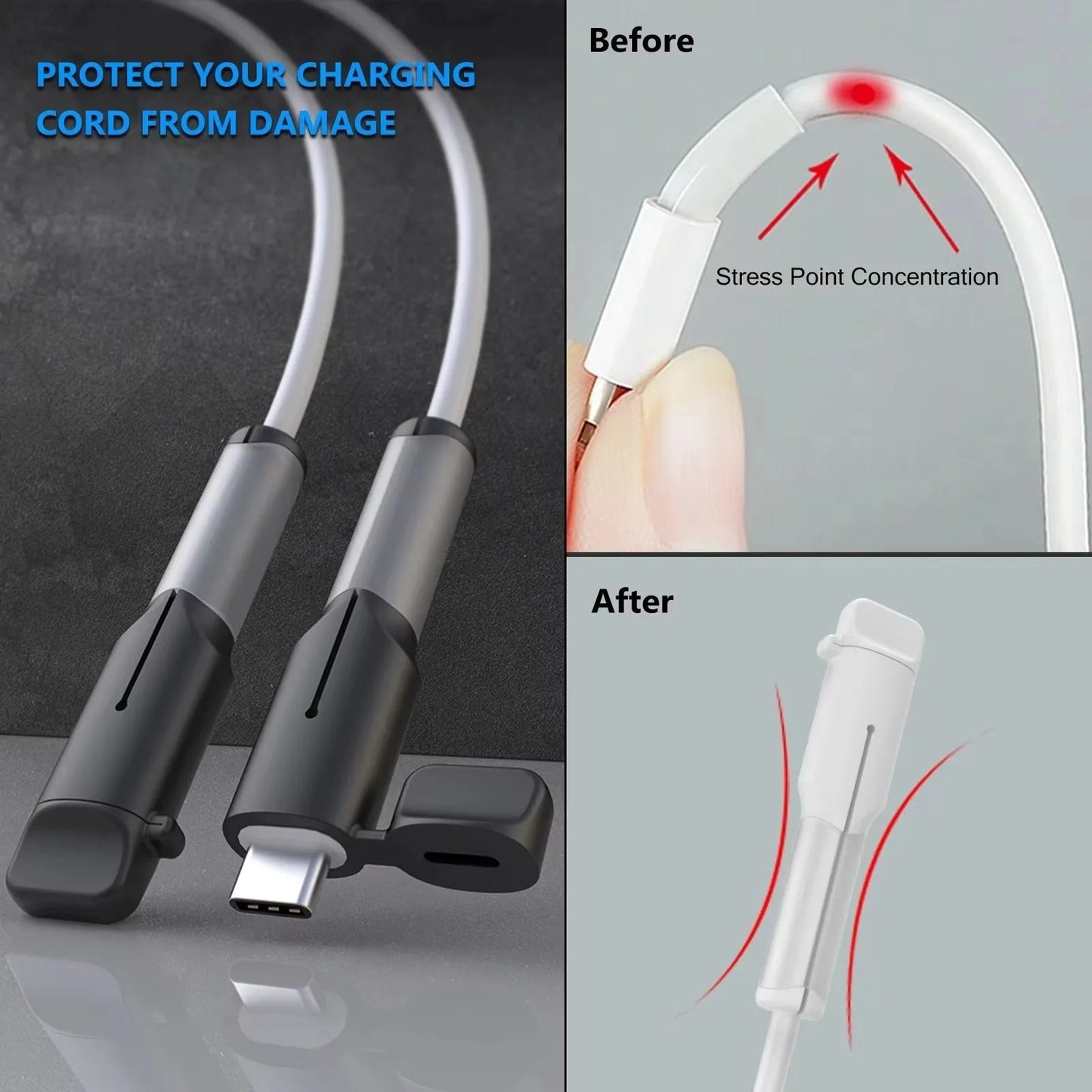 Charging Cable Saver Sleeve (PACK OF 2)