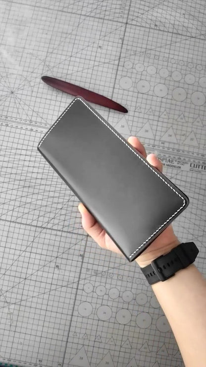 Black Leather Organizer Wallet