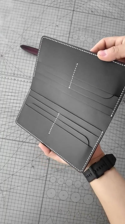Black Leather Organizer Wallet