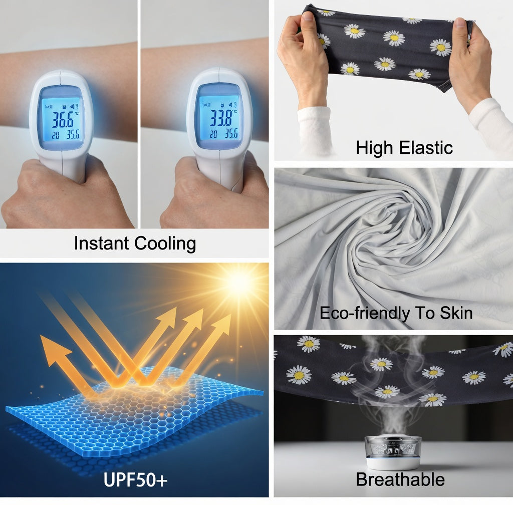 UV Protection Cooling Breathable Arm Sleeves