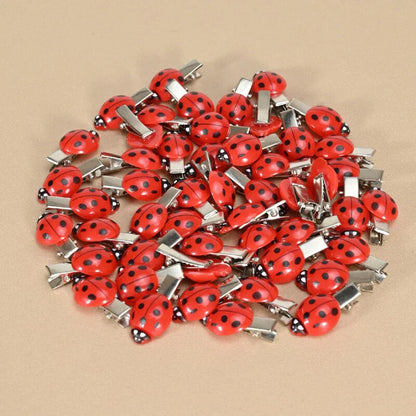 Ladybug Hair Clips