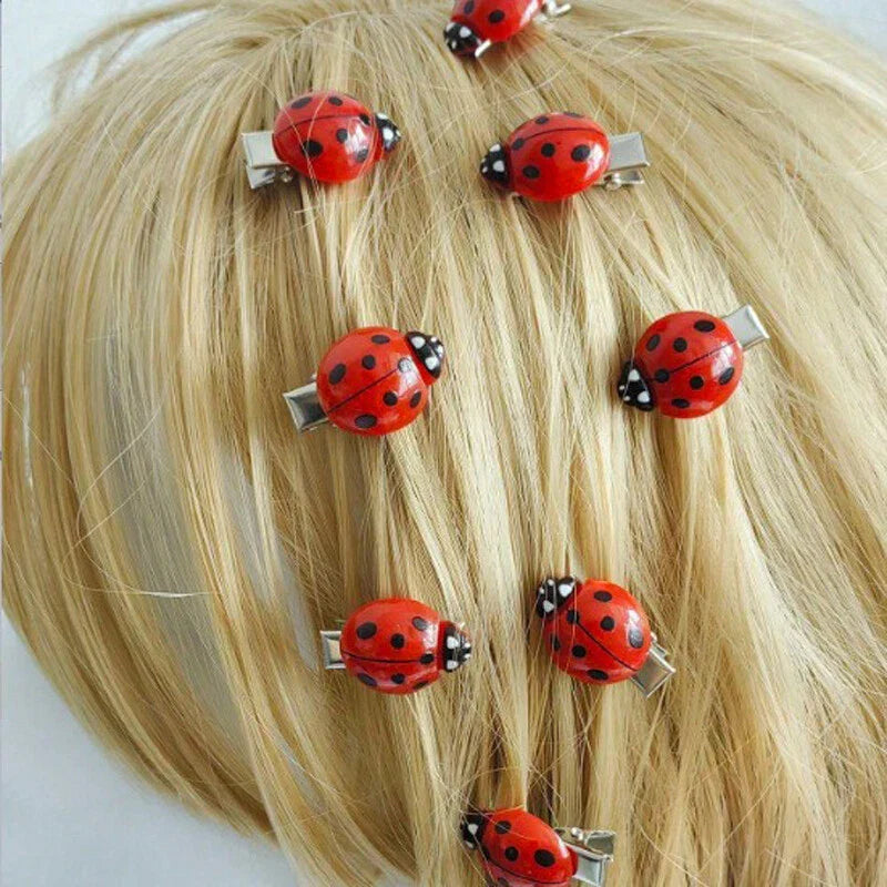 Ladybug Hair Clips