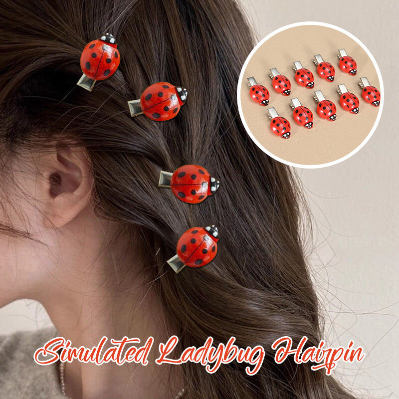 Ladybug Hair Clips