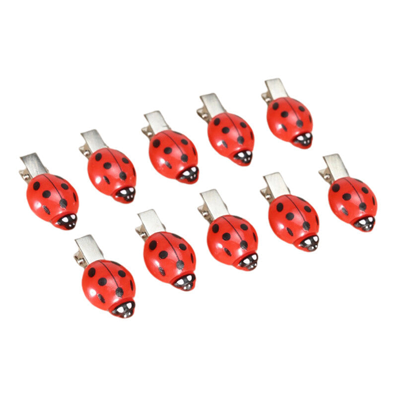 Ladybug Hair Clips