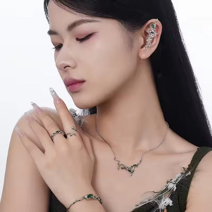 New Snake-Shaped Piercing Stud Earrings