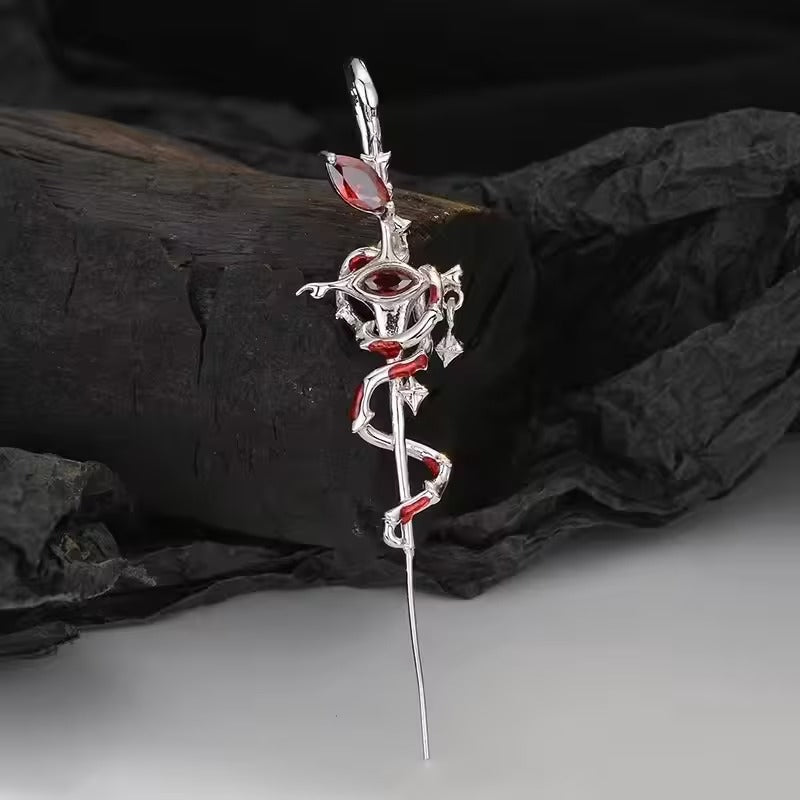 New Snake-Shaped Piercing Stud Earrings