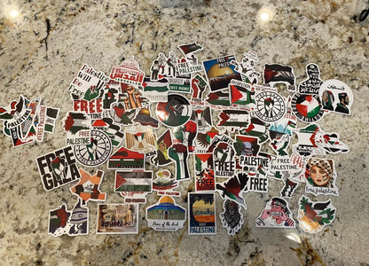 Freedom Palestine Stickers (50PCS)