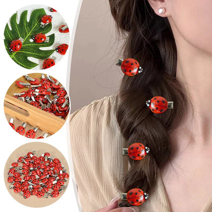 Ladybug Hair Clips