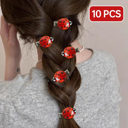 Ladybug Hair Clips