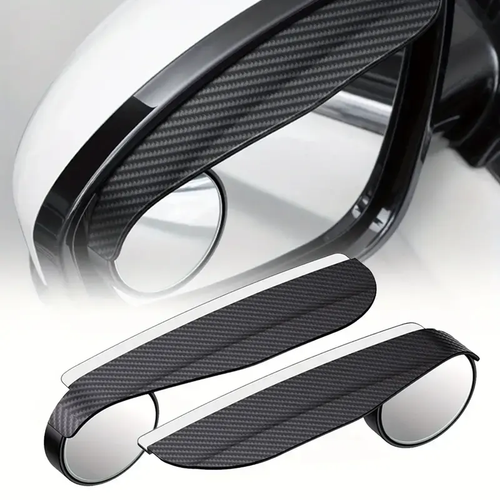 Carbon Fiber Car Mirror Blind Spot & Rain Visor Accessories