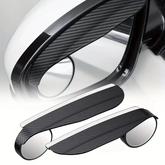 Carbon Fiber Car Mirror Blind Spot & Rain Visor Accessories